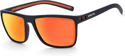 Polarisierte TR90 Sonnenbrille für Herren UV400 Schutz Schwarz