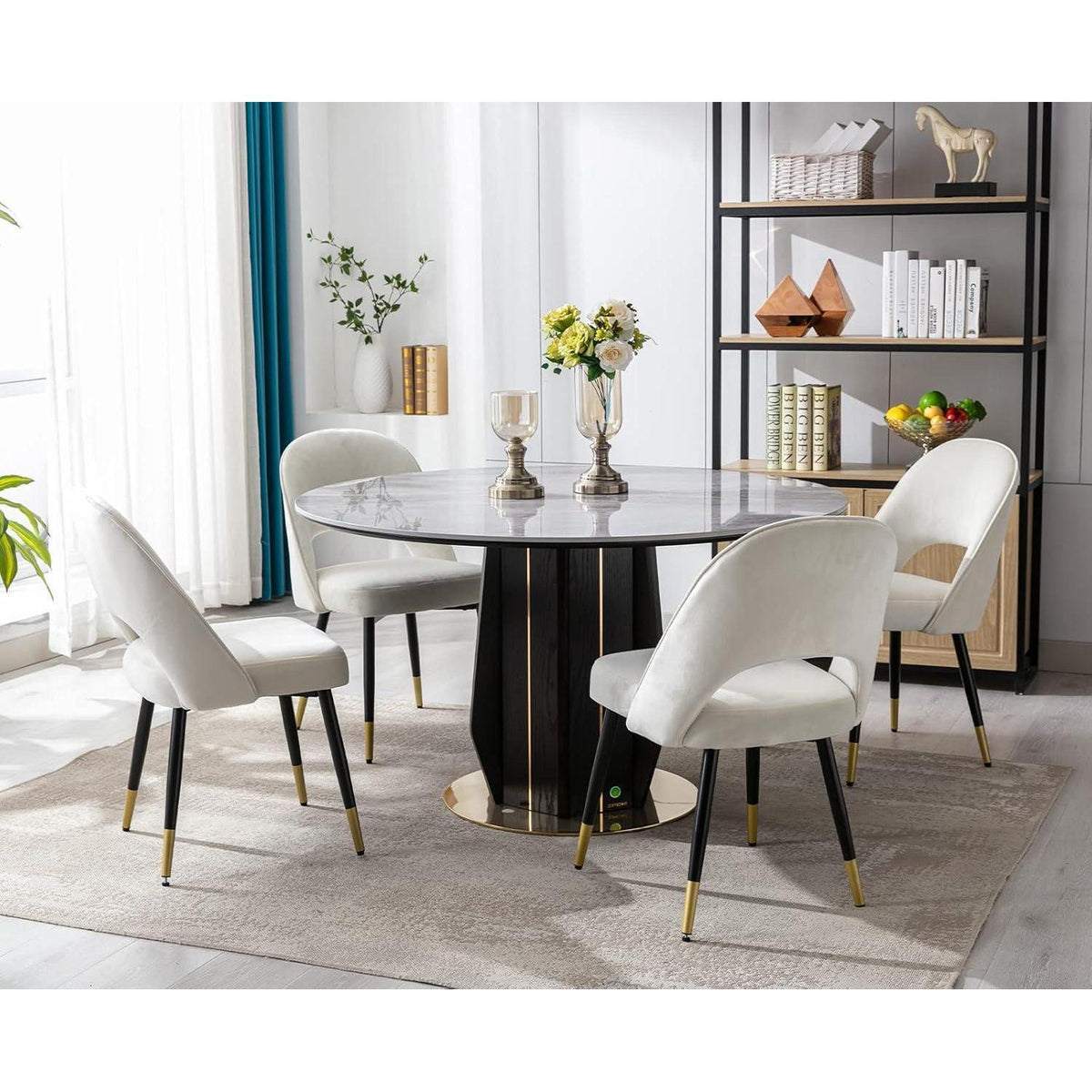 Samt Esszimmerstühle 2er Set – Modern & Komfortabel