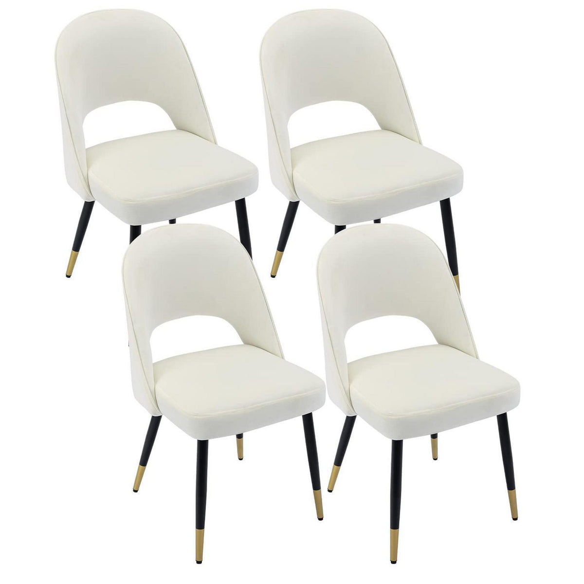 Samt Esszimmerstühle 4er Set – Modern & Komfortabel