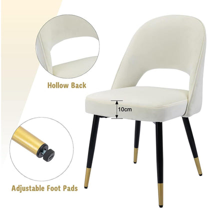 Samt Esszimmerstühle 4er Set – Modern & Komfortabel