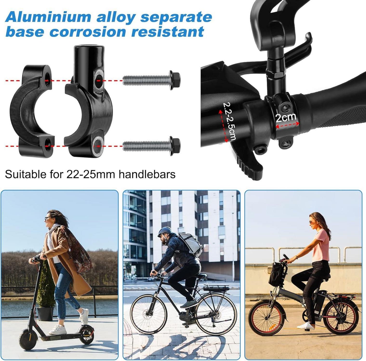 Flintronic 360° Fahrradspiegel für 22-25mm Lenker, Robuster Rückspiegel