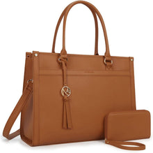 Handtasche Damen 15,6 Zoll Laptoptasche Leder Businesstasche