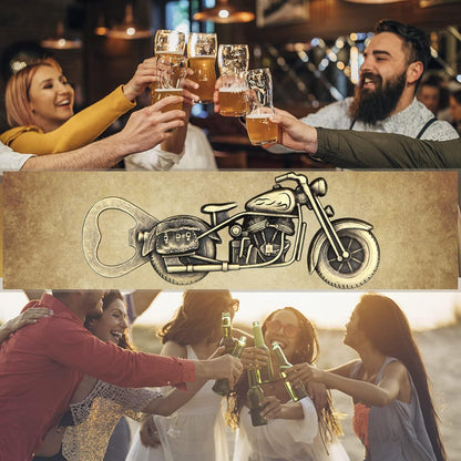 Bier Flaschenöffner Vintage Motorrad Geschenkbox Karte
