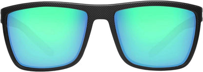 Polarisierte TR90 Herren Sonnenbrille UV400 Schutz Schwarz/Grün