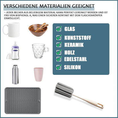 Silikon Abtropfmatte 50x40 cm - Hitzebeständig & Spülmaschinenfest