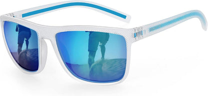 Polarisierte Sonnenbrille Herren TR90 Rahmen UV400 Schutz Blau