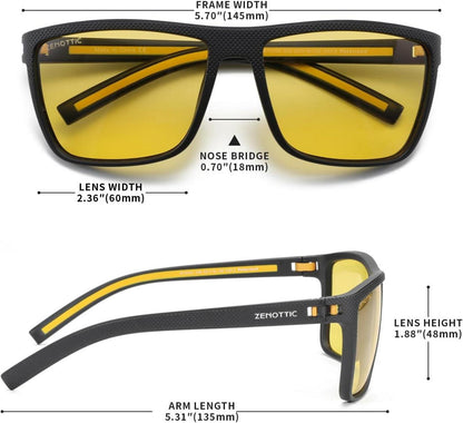 Polarisierte Herren Sonnenbrille TR90 Rahmen UV400 Blendfrei