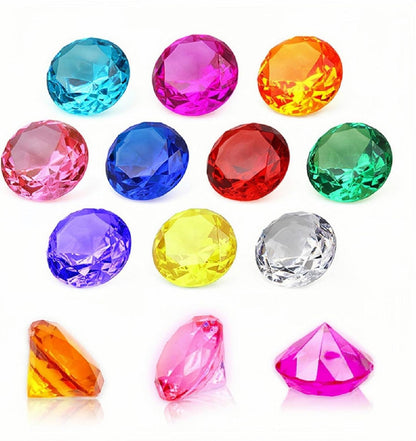 Kinder Diamant Acryl Edelstein Spielzeug 20 Stück 4cm
