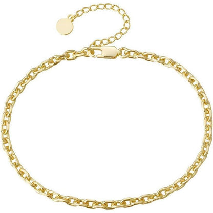 Krkc & Co 4mm Damen Fußkettchen mit bunten Zirkonia