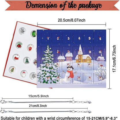 Adventskalender für Mädchen mit 22 Charms und 2 Armbänder