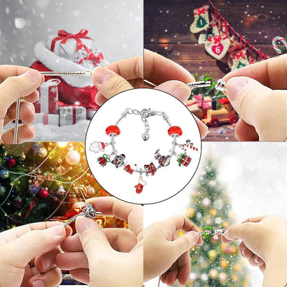 Adventskalender für Mädchen mit 22 Charms und 2 Armbänder