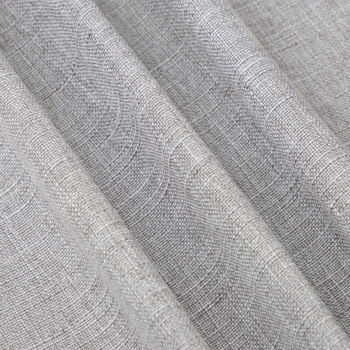 2x Kissenbezug Polyester-Leinen, Hellgrau 40x40 cm