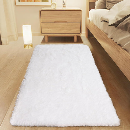 Hochflor Shaggy Teppich 80x160 cm Super Weich Schlafzimmer Wohnzimmer