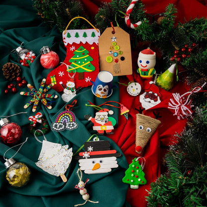 24 Tage Weihnachten Kunst und Handwerk Adventskalender 2023 mit Kinderschere & Kleber