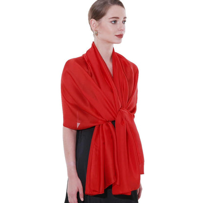 Stola Damen Festlich Schultertuch Abendkleid Sommer Rot