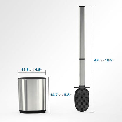 Silikon Toilettenbürste Set mit Halter – Hygienisch & Platzsparend