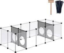 Laufstall mit Spielloch-Design für Kleintiere 156x65x42cm