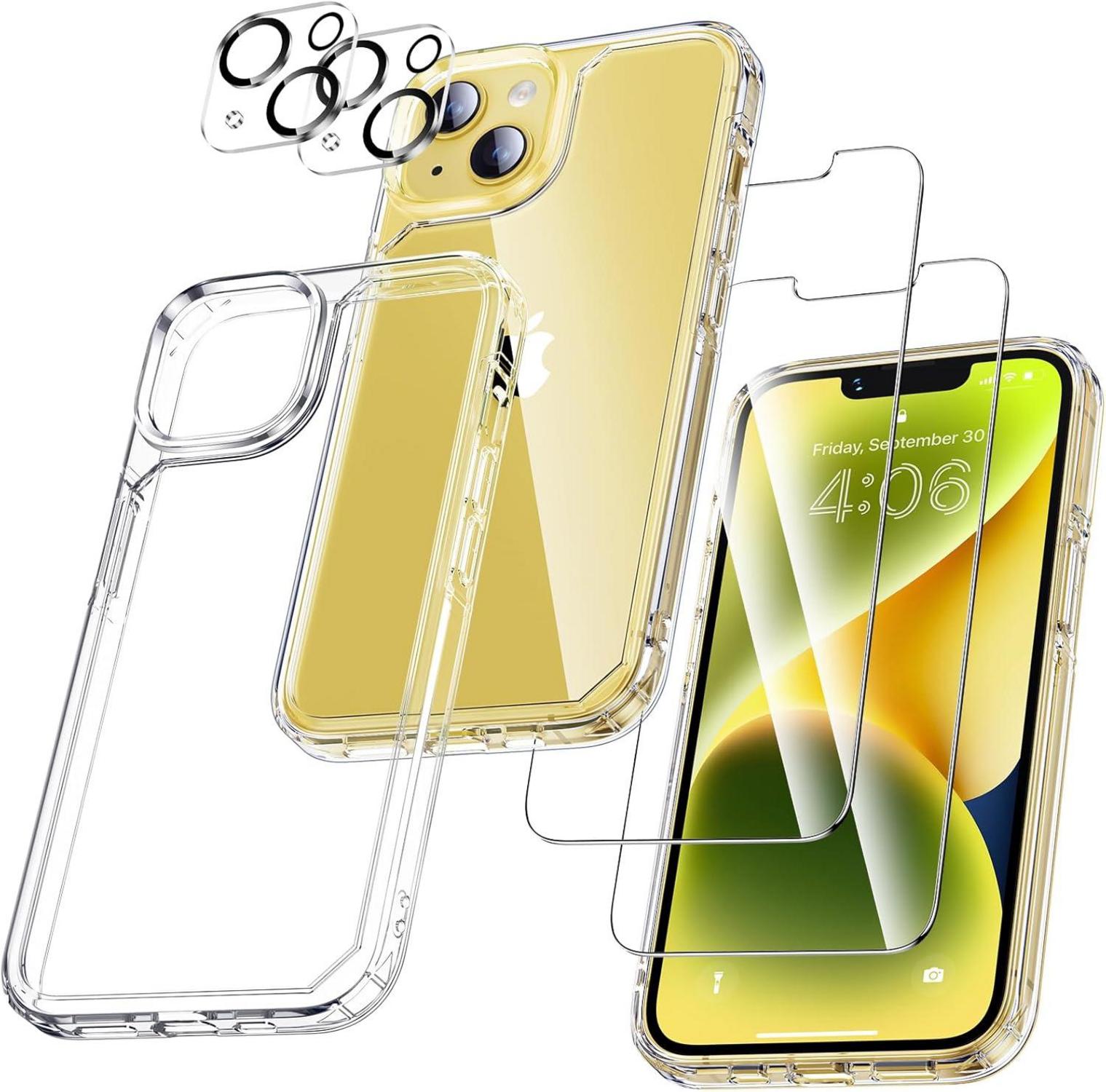 Schutzhülle Displayschutz Kameraschutz 5-in-1 Set iPhone 14