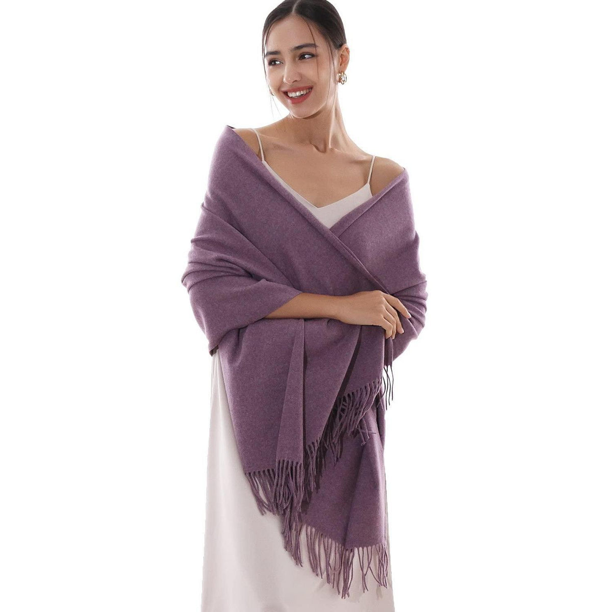 Damen Schal Stola Festlich Violett für Abendkleid Hochzeit
