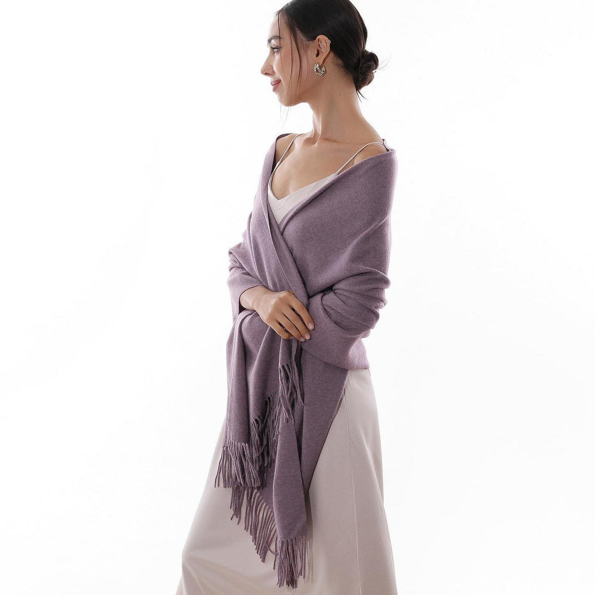 Damen Schal Stola Festlich Violett für Abendkleid Hochzeit
