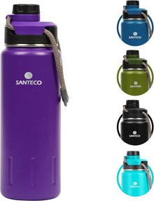 Isolierte Trinkflasche aus Edelstahl BPA-frei 710ml Violett