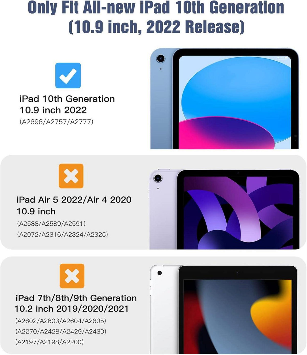 TiMOVO iPad 10. Generation 10,9 Zoll 2022 Hülle Smart Case