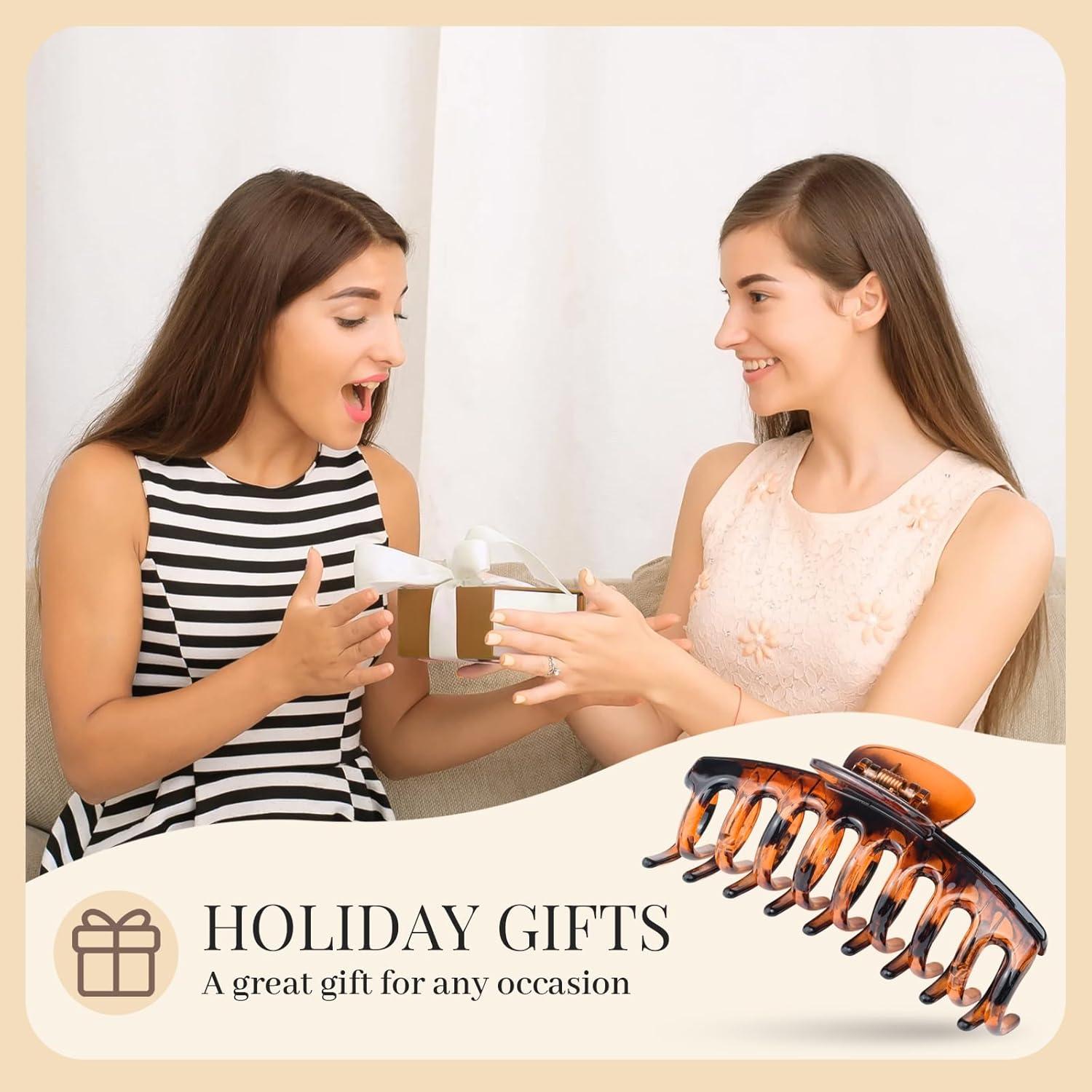 8er Set Große Haarklammer Damen Rutschfestes Haarstyling Zubehör
