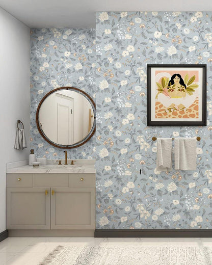Selbstklebende Blumen Tapete Grünes Blatt Vintage 39x300CM