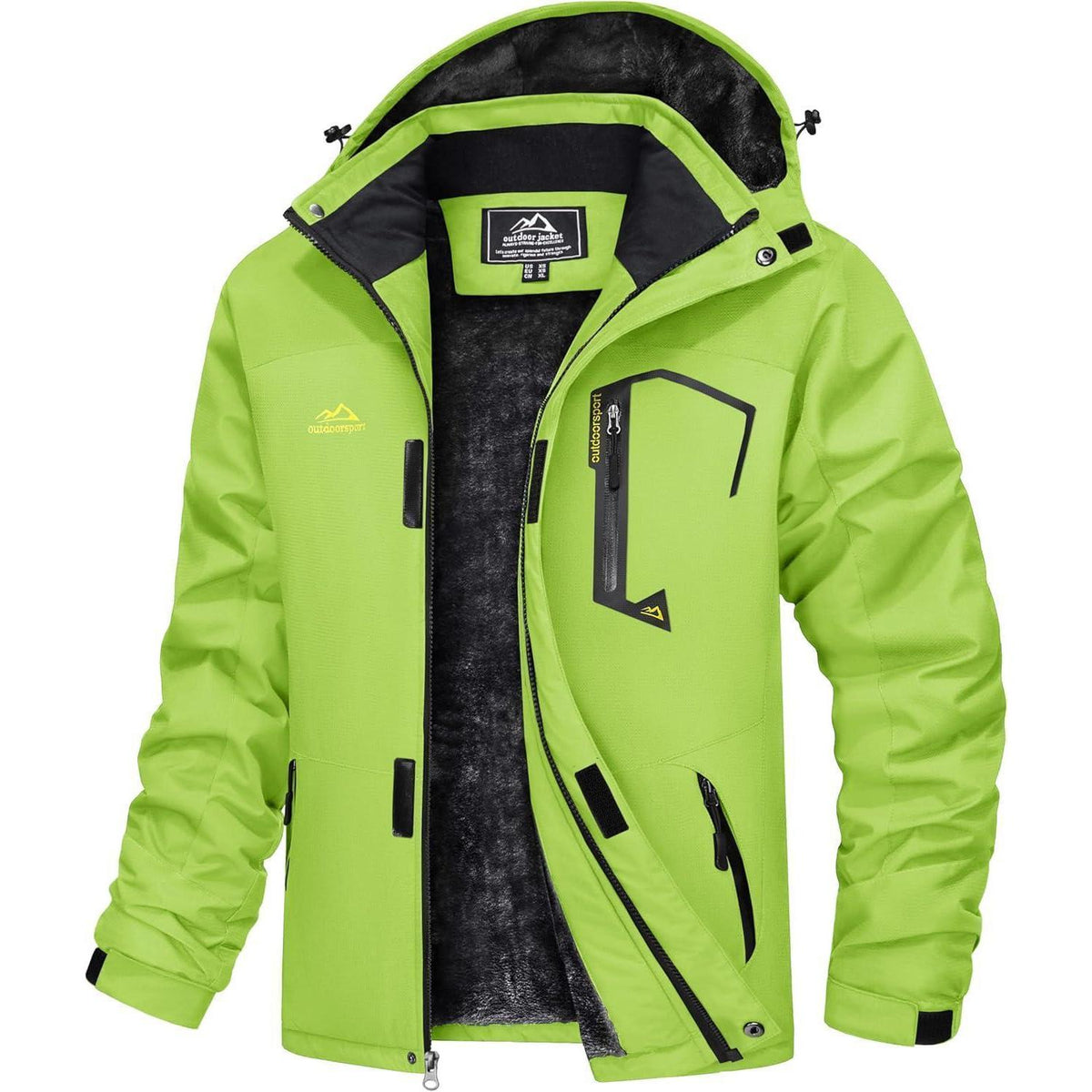 Herren Winterjacke wasserdicht & winddicht mit Fleece-Futter
