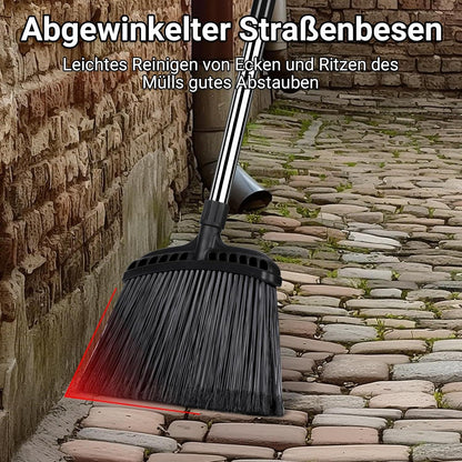 Besen mit Stiel 140cm, professionell - strapazierfähige Borsten, Innen