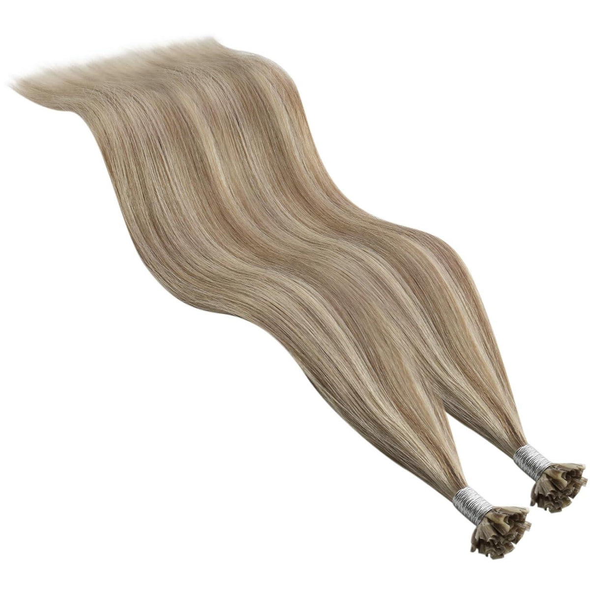 Echthaar Bondings Braun Blond 50cm – Haarverlängerung