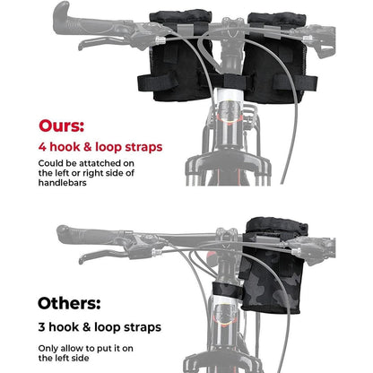 Fahrrad Flaschenhalter Schwarz 11cm Höhe mit Netztaschen für