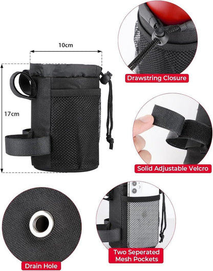 Fahrrad Flaschenhalter mit Netztaschen für MTB und Rennräder