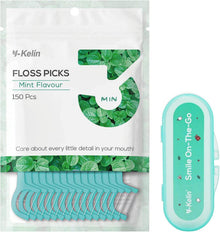 Zahnseide Dental Floss Minze Geschmack 150 Stück Aufbewahrungskoffer