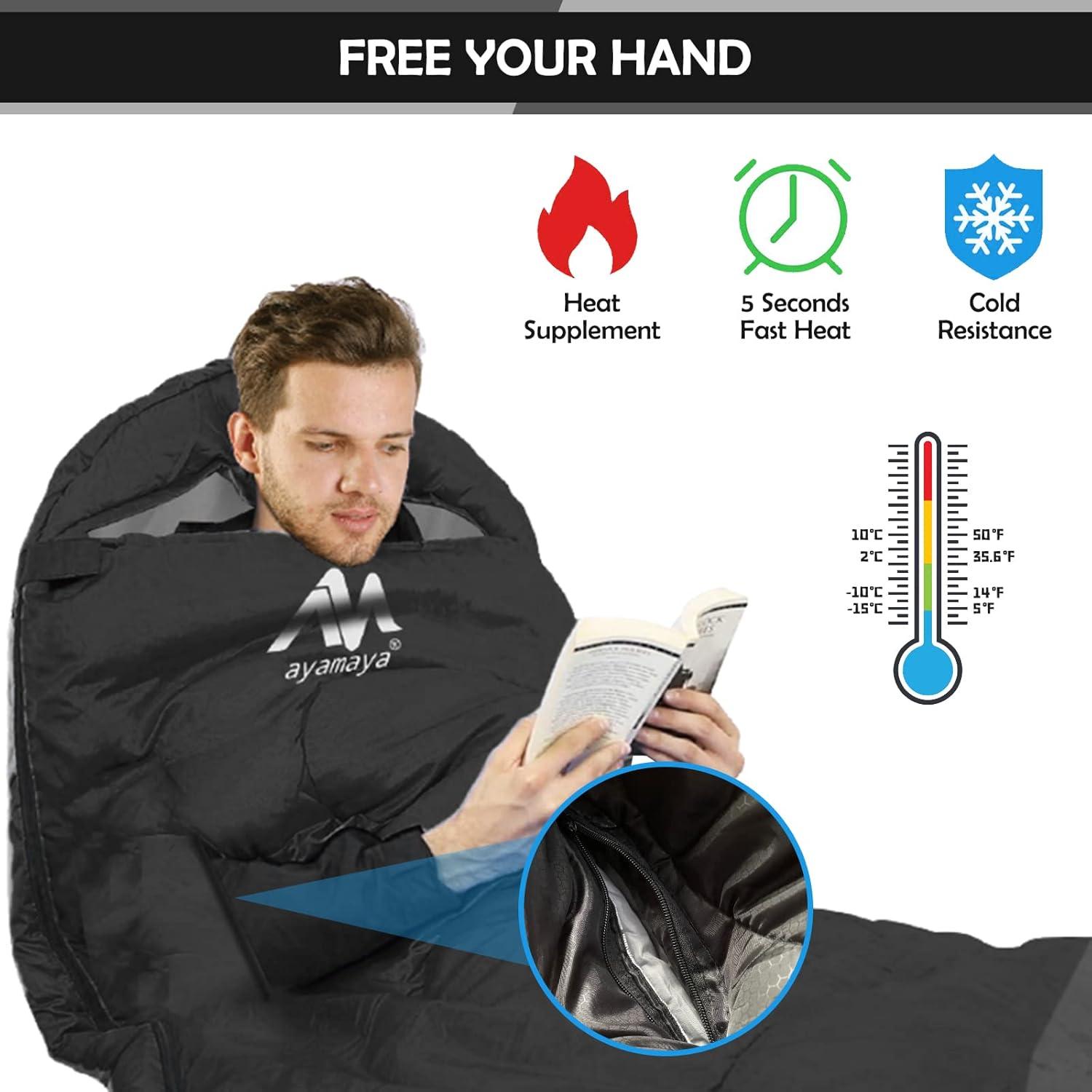 Schlafsack Outdoor Deckenschlafsack -20°C Koppelbar 4 Jahreszeiten