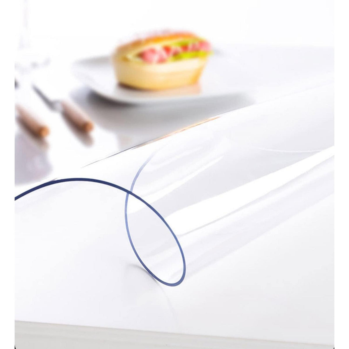 PVC Tischdecke Transparent 90x200cm - 2mm Dicke Schutzfolie