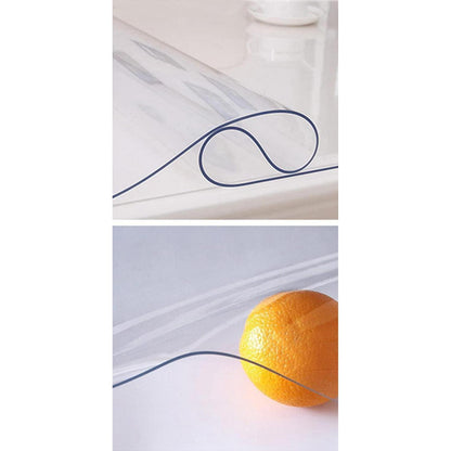 PVC Tischdecke Transparent 90x160cm - 2mm Dicke Schutzfolie