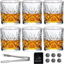 Crystal Whisky Gläser 6er Set 30cl für Whisky Bourbon