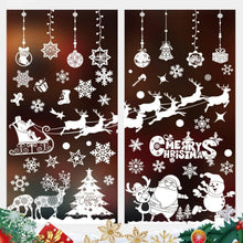 Weihnachts Fensterbilder Selbstklebend Rentier Schneeflocken Set