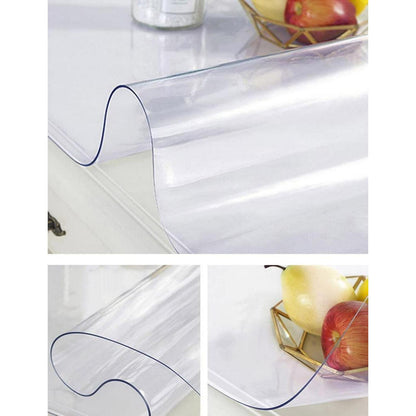 PVC Tischdecke Transparent 85x180cm – Schutzfolie für Tisch