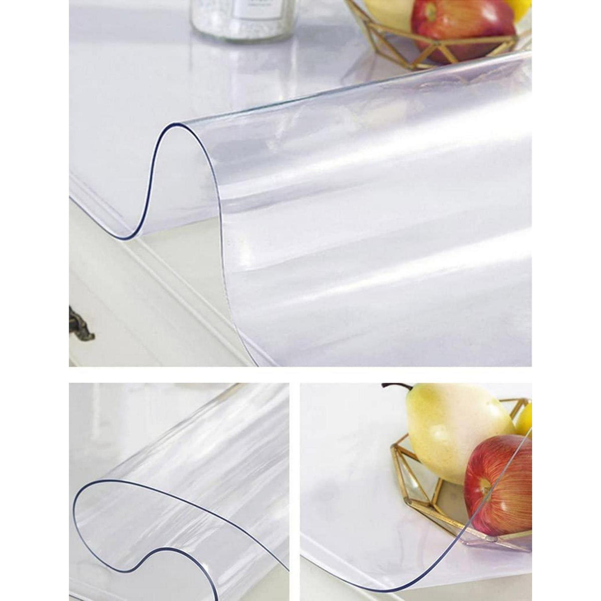 PVC Tischdecke Transparent 80x200cm - 2mm Dicke Schutzfolie