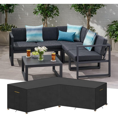 L-Form Gartenlounge Abdeckung Wasserdicht 215x215cm