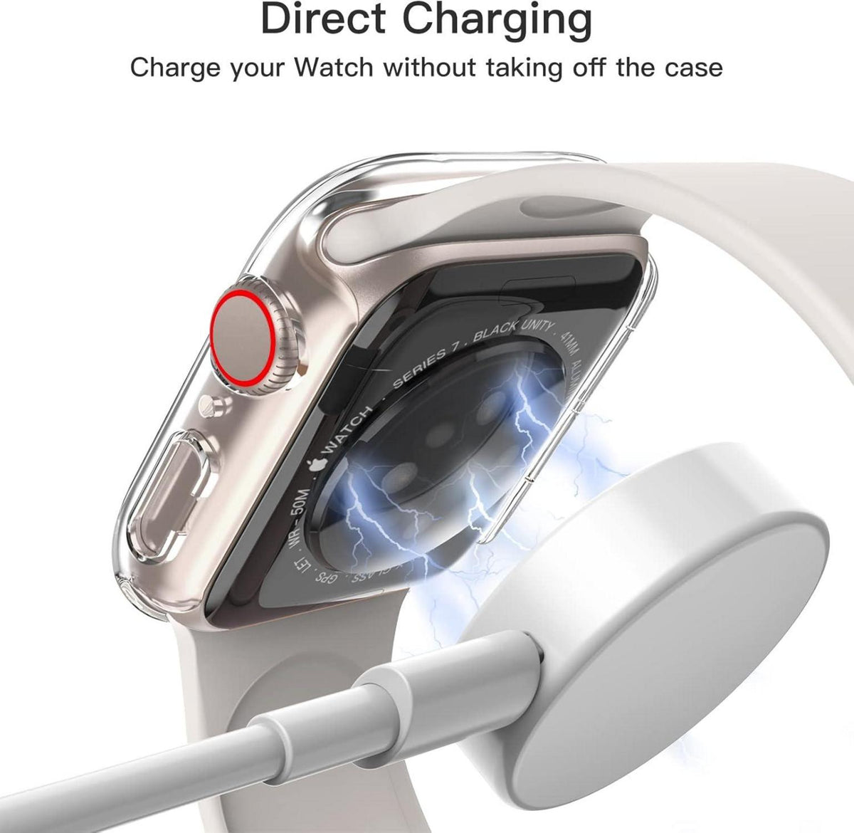 Schutzhülle Displayschutz Apple Watch Series 9 8 7 41mm 2 Stück