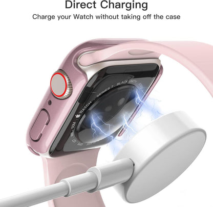 Schutzhülle Displayschutz Apple Watch Series 9 8 7 41mm Roségold 2
