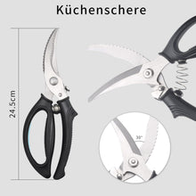 Scharfe Edelstahl Geflügelschere mit Griffarretierung