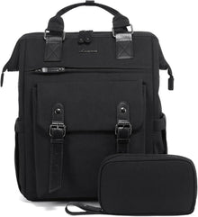 Modern LOVEVOOK Damen Rucksack Schwarz 15,6 Zoll Laptop mit