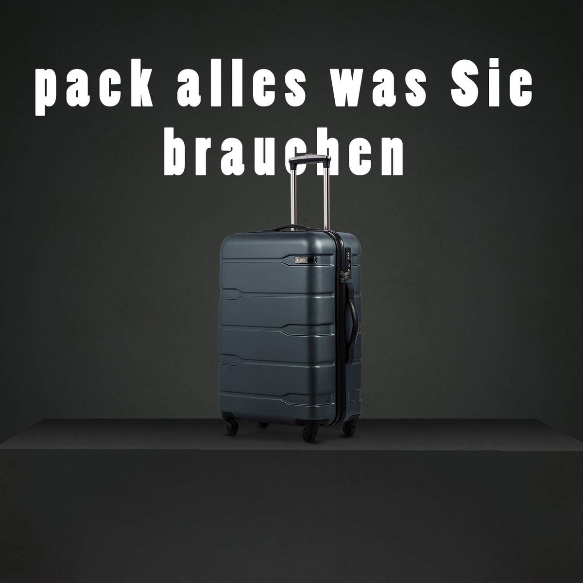 COOLIFE Hartschalen-Koffer Reisekoffer TSA-Schloss 4 Rollen