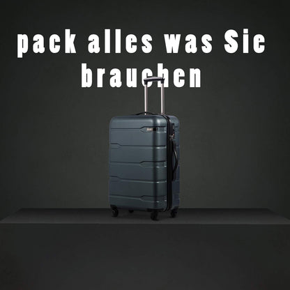 COOLIFE Hartschalen-Koffer Reisekoffer TSA-Schloss 4 Rollen