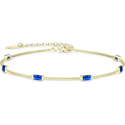 Damen Armband 925 Sterling Silber mit Zirkonia & Edelsteinen