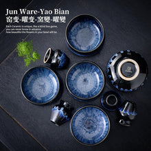 Japanische Matcha-Schale mit Schneebesenhalter, 510 ml, Blau